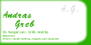 andras greb business card